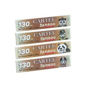 کاغذ سیگار دست پیچ کارتل Cartel 130mm+Tips Bamboo